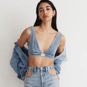 Madewell x Molly Dickson Denim Bralette